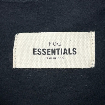 Essentials エッセンシャルズ ブラック ワンポイントロゴプリント FOG ロングスリーブ スウェット トップス