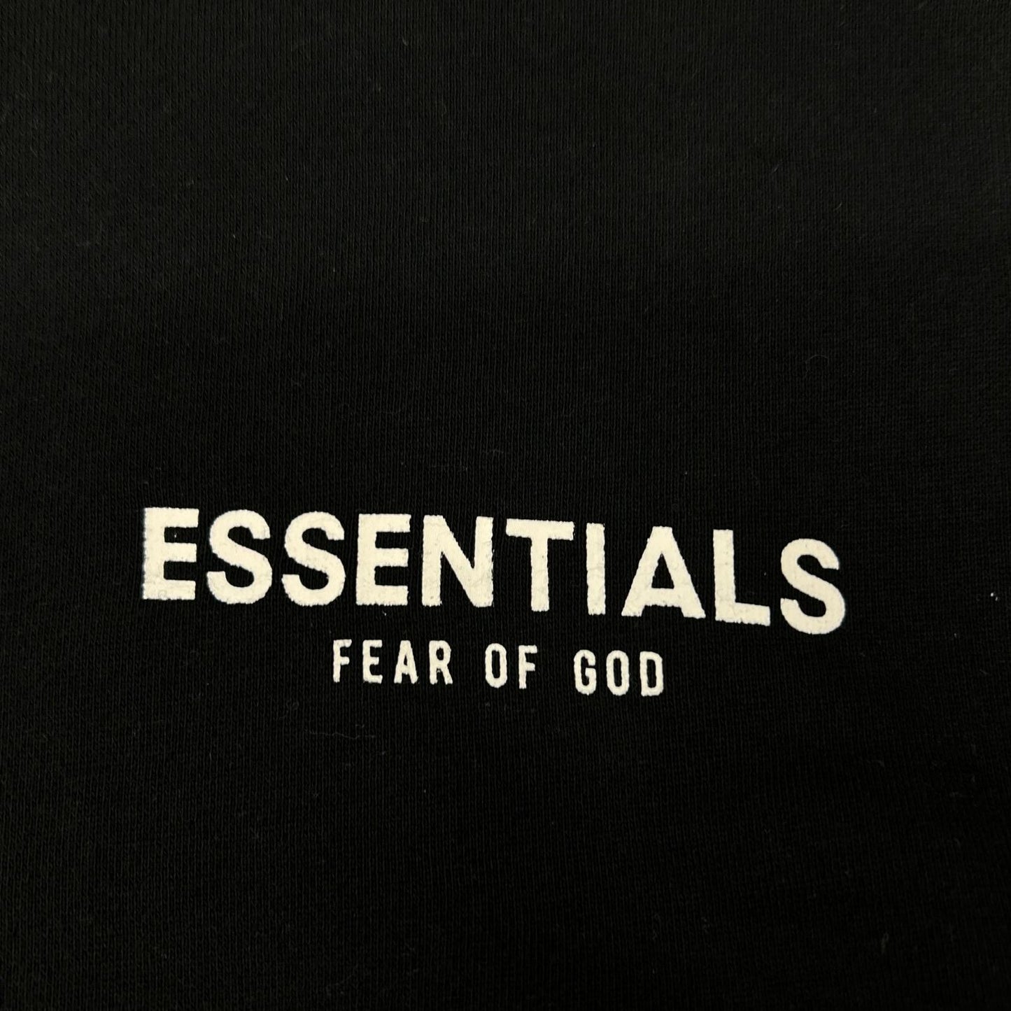 Essentials エッセンシャルズ ブラック ワンポイントロゴプリント FOG ロングスリーブ スウェット トップス