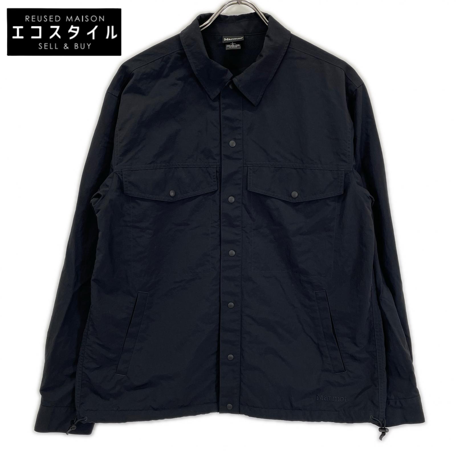 Marmot マーモット TSAMS055 ブラック ナイロン マウンテンシェルパ シャツジャケット ジャケット