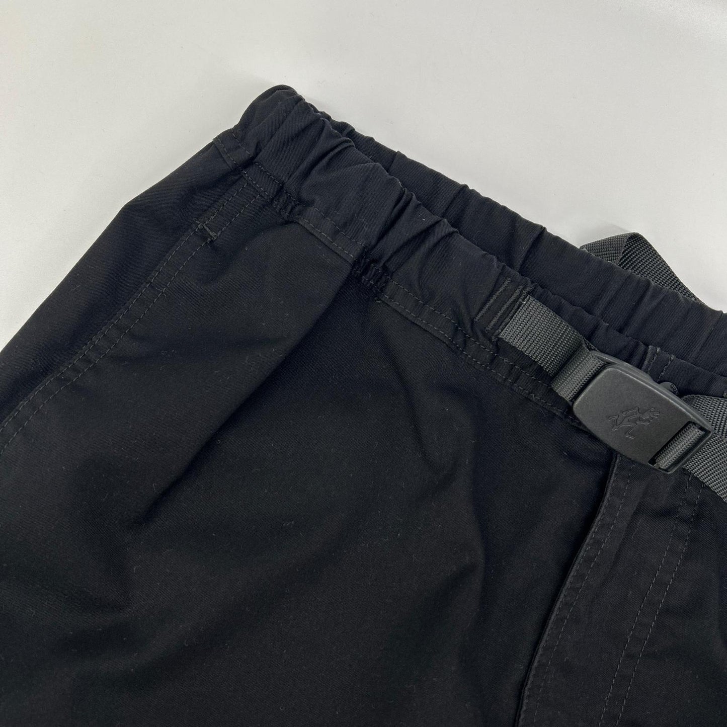 Gramicci グラミチ GMP5-F1007 ブラック レーヨン混 ベルテッド レギュラーフィットパンツ ボトムス