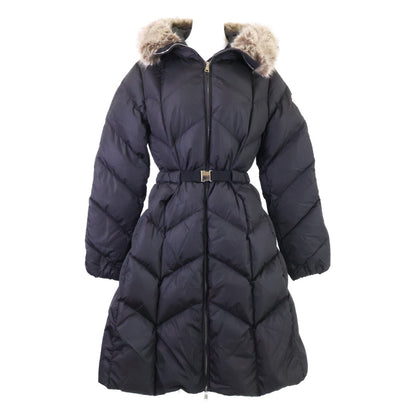 MONCLER モンクレール GENISSIAT ジェニシア ウエストベルト付 エコファーフーディダウン コート