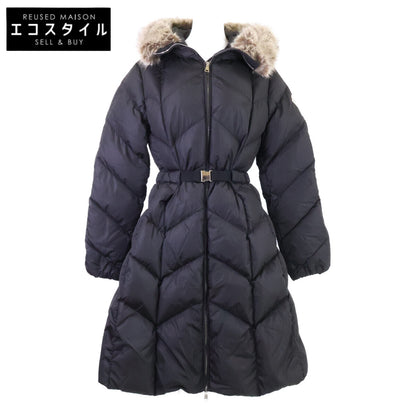 MONCLER モンクレール GENISSIAT ジェニシア ウエストベルト付 エコファーフーディダウン コート