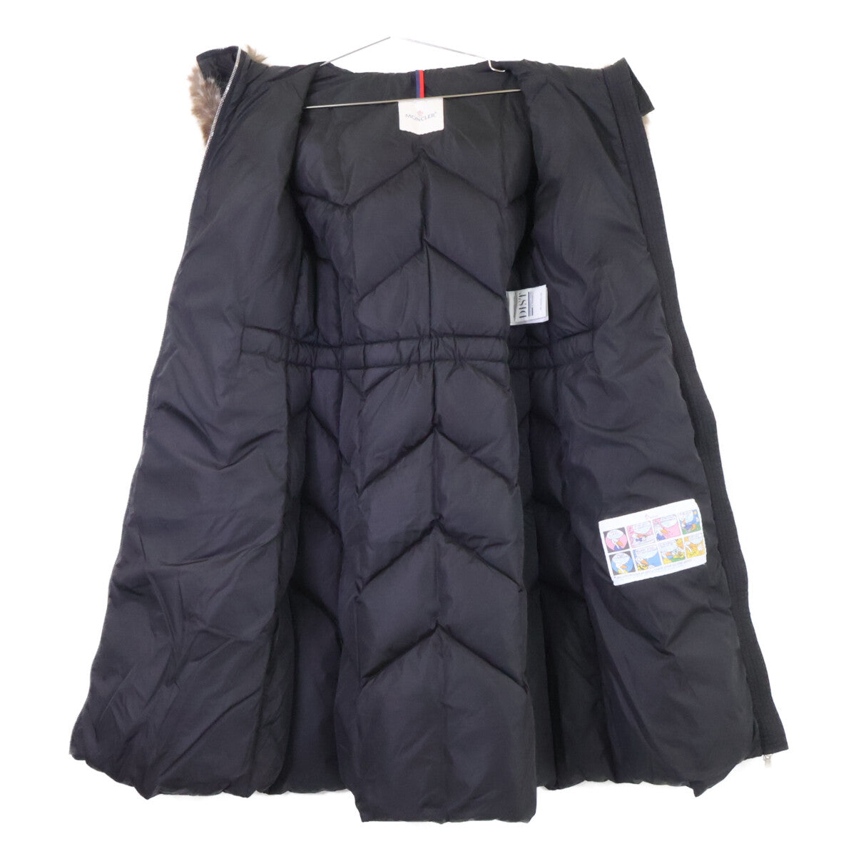 MONCLER モンクレール GENISSIAT ジェニシア ウエストベルト付 エコファーフーディダウン コート