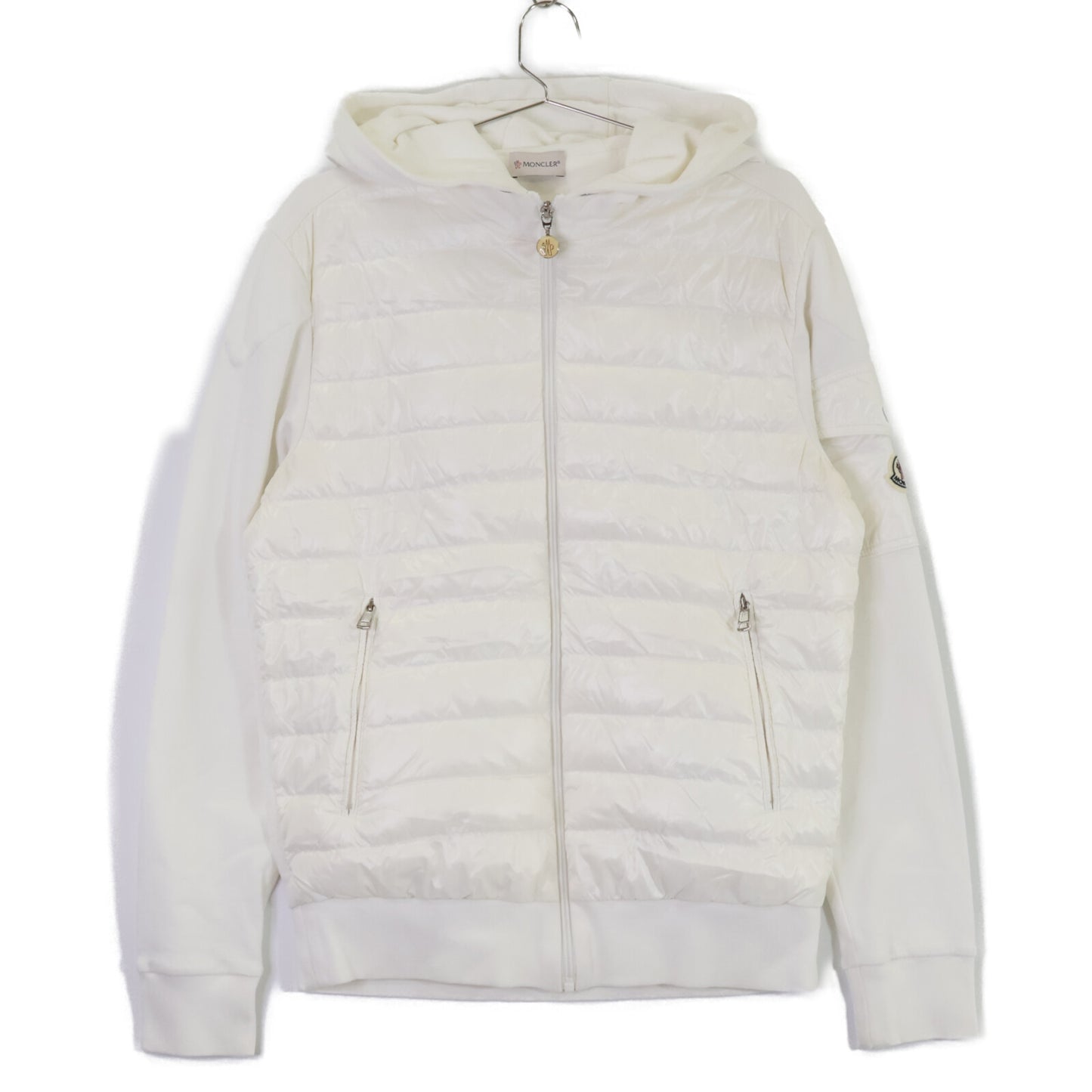 MONCLER モンクレール H10918G00009 MAGLIA CON CAPPUCCIO スウェット切替 フーディダウンジャケット ジャケット