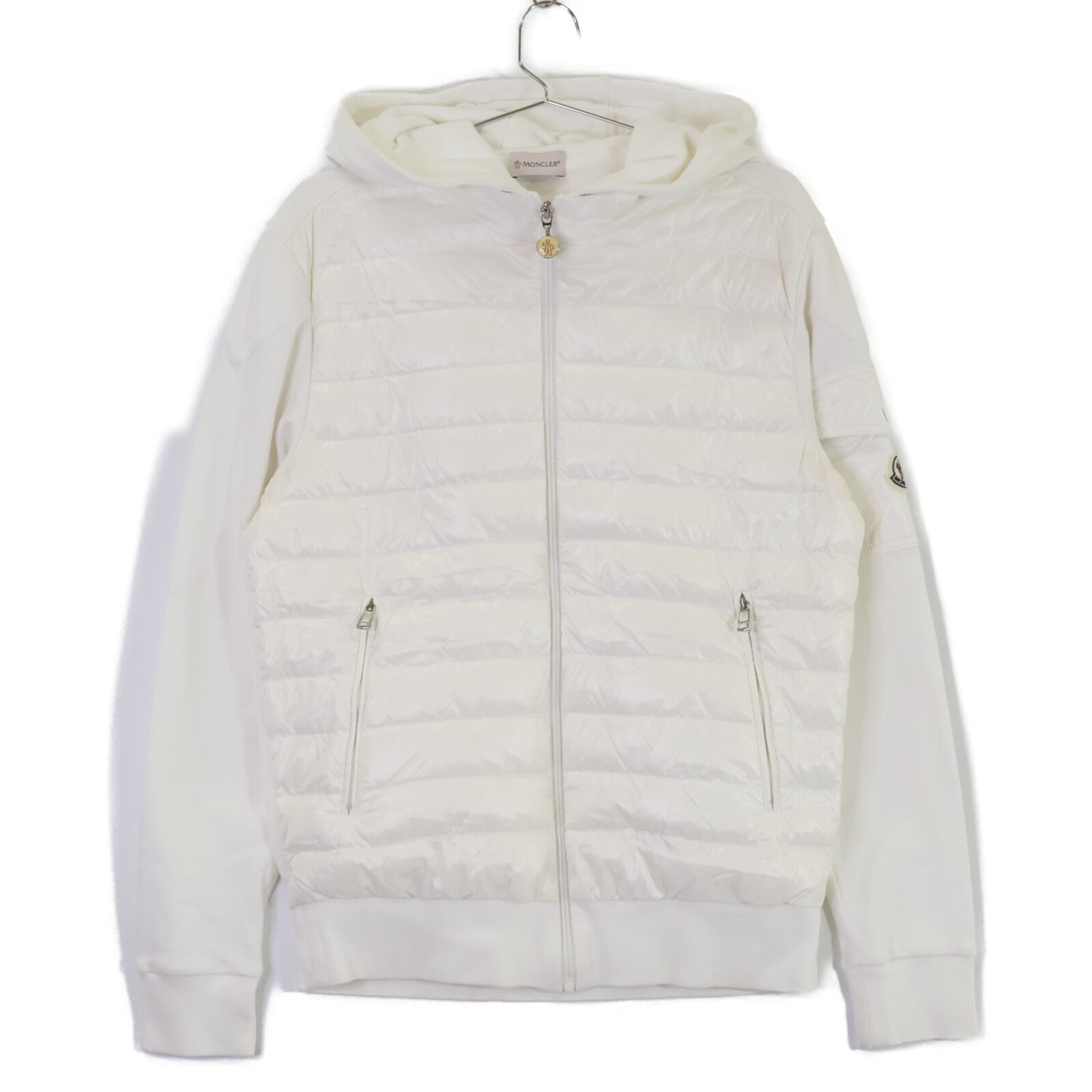 MONCLER モンクレール H10918G00009 MAGLIA CON CAPPUCCIO スウェット切替 フーディダウンジャケット ジャケット