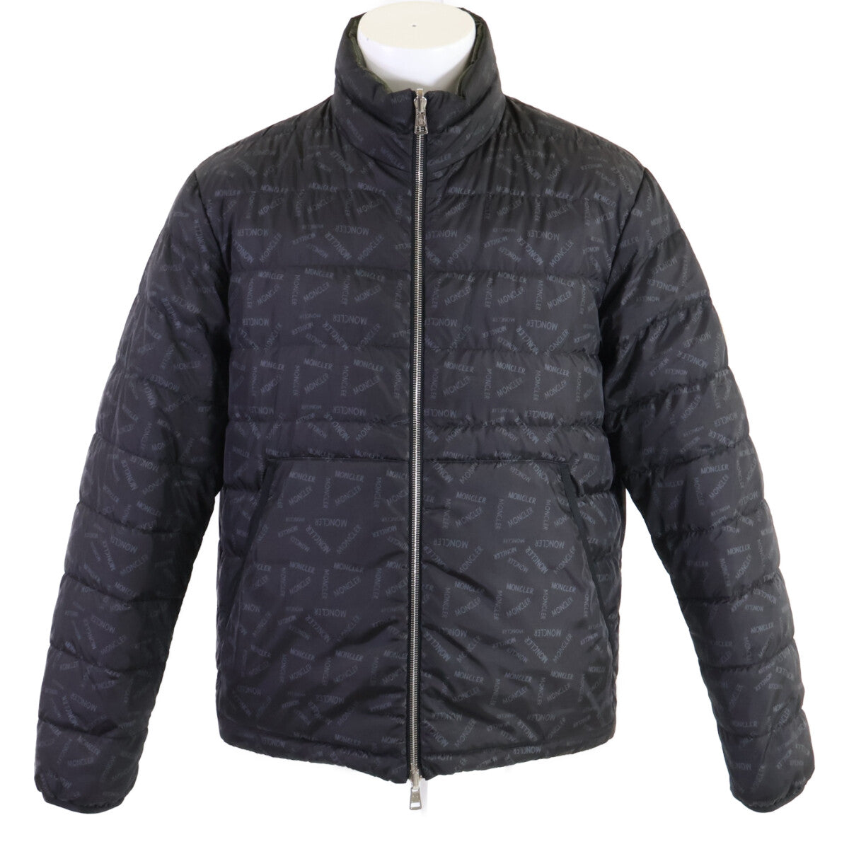MONCLER モンクレール 【美品】POUCTAL ロゴ総柄 リバーシブル ダウンジャケット ジャケット