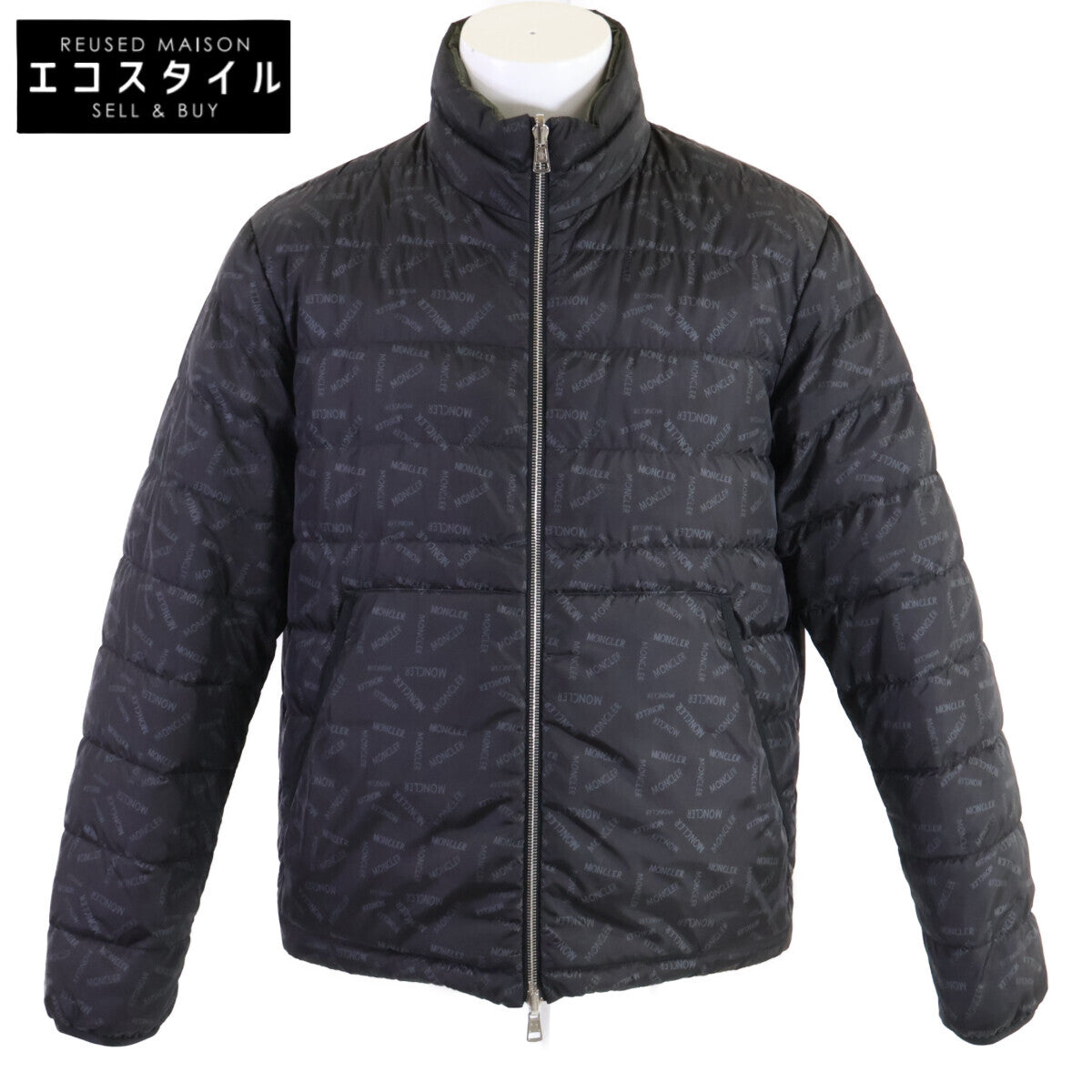 MONCLER モンクレール 【美品】POUCTAL ロゴ総柄 リバーシブル ダウンジャケット ジャケット
