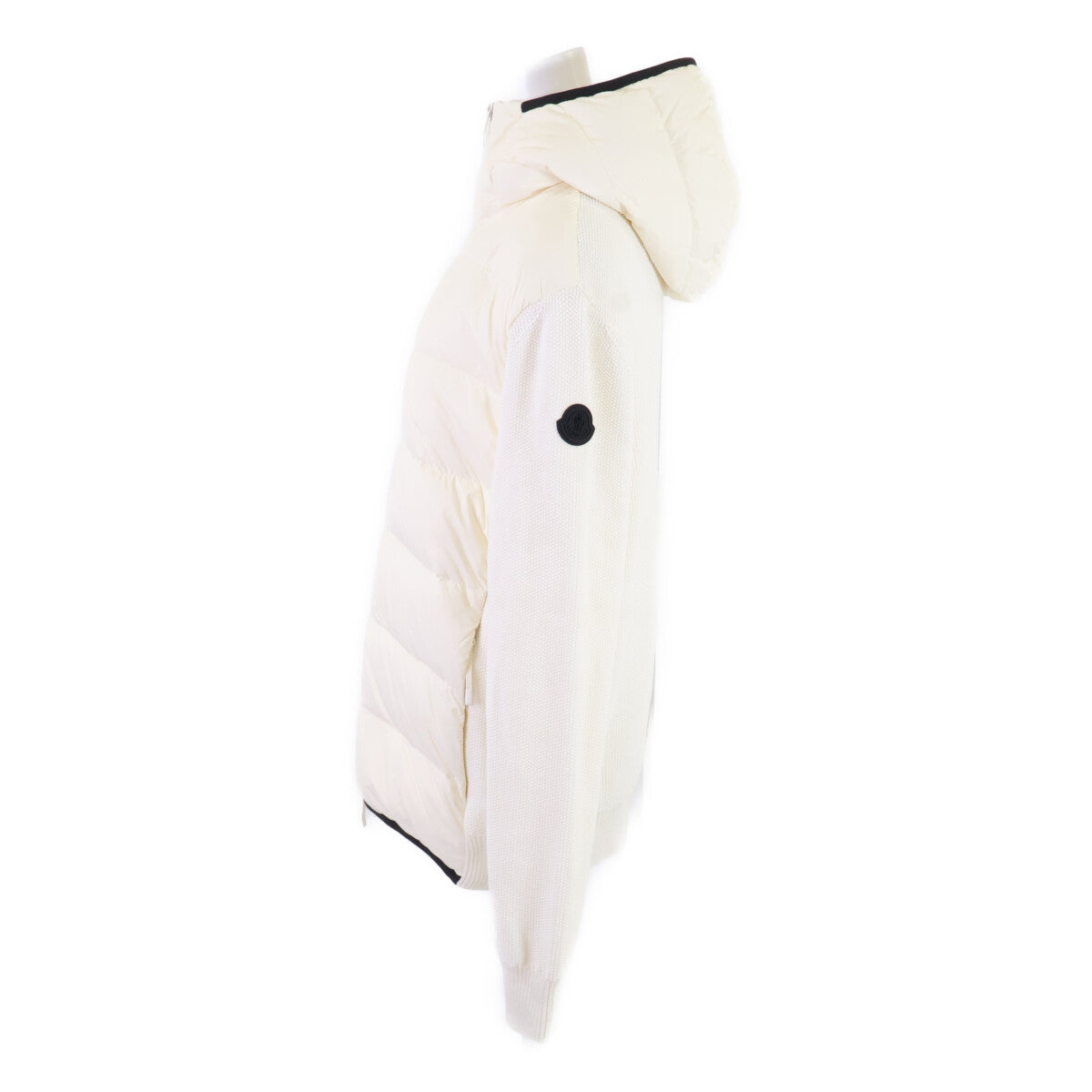 MONCLER Moncler [Excellent condition/Made in 2024] K20919B00007 CARDIGAN TRICOT hooded down jacket with cotton-knit panels
