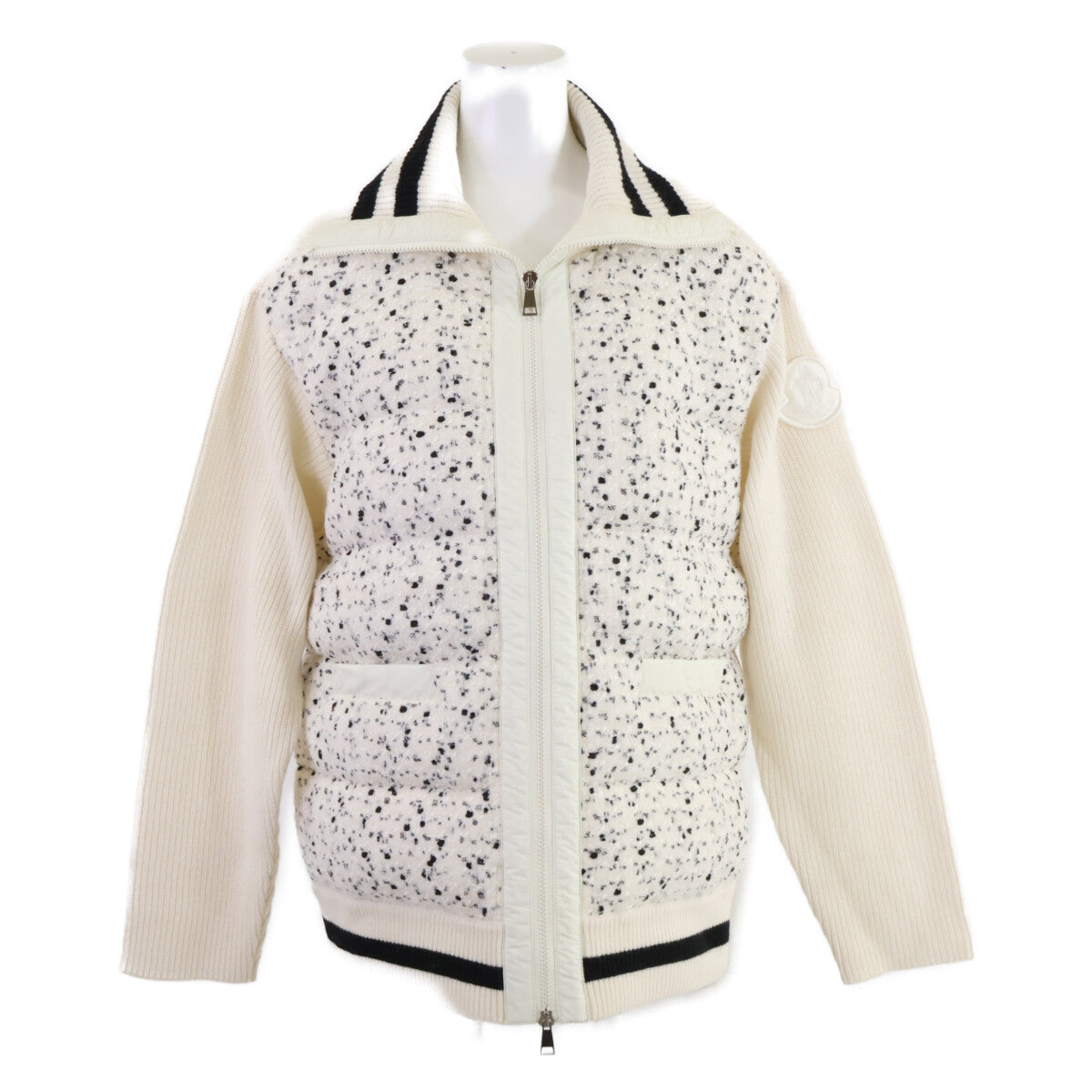 MONCLER モンクレール 【新品同様/23年製】I20939B00002 CARDIGAN TRICOT ツイード/ニット切替 ダウンジャケット ジャケット