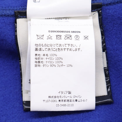 MONCLER モンクレール 【美品】MANTELLA マンテラ アームダウン切替 ウール フリンジポンチョ ジャケット