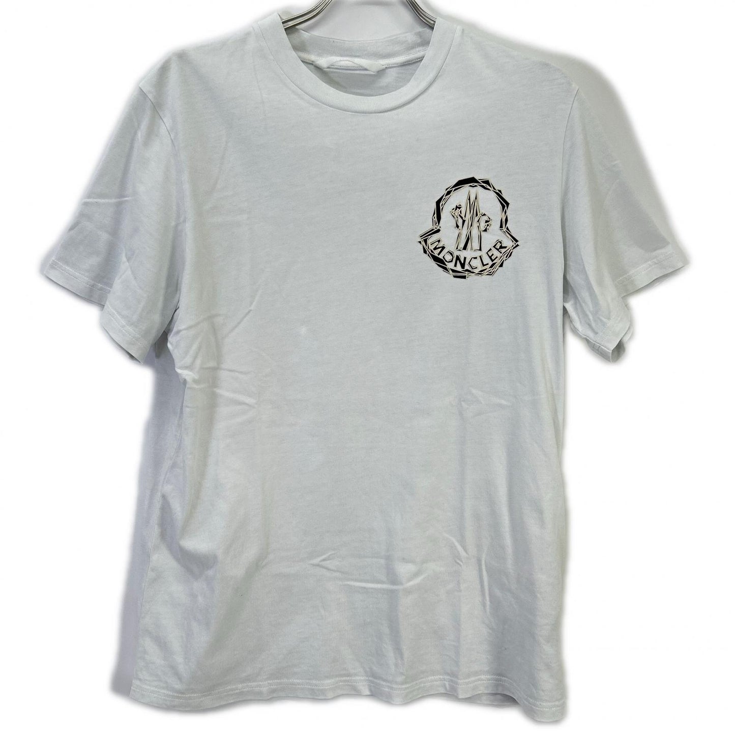 MONCLER モンクレール 25SS T-SHIRT SS ホワイト コットン ロゴプリント ショートスリーブカットソー トップス