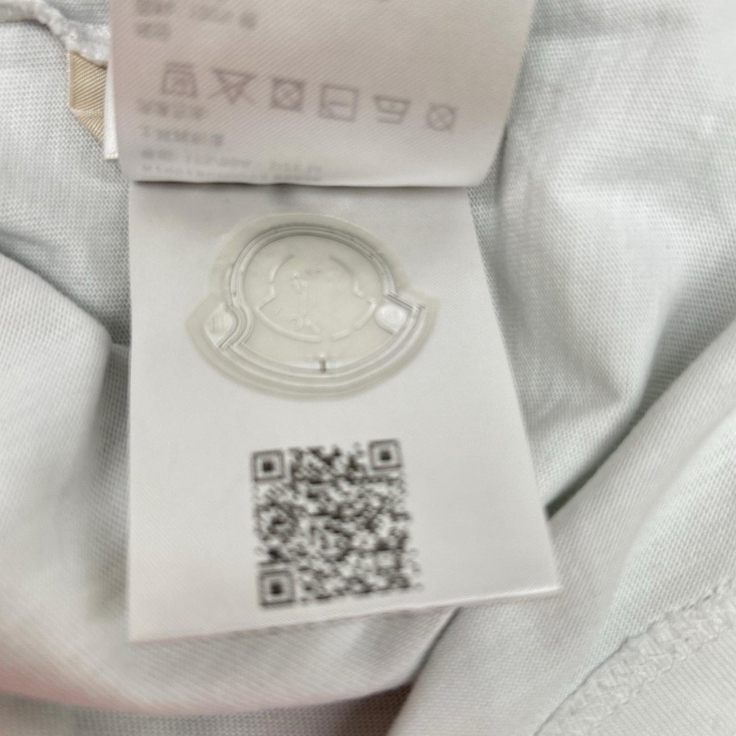 MONCLER モンクレール 25SS T-SHIRT SS ホワイト コットン ロゴプリント ショートスリーブカットソー トップス