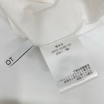 IIROT イロット ホワイト Pure Organic Cotton Blouse ボウタイショートスリーブブラウス トップス