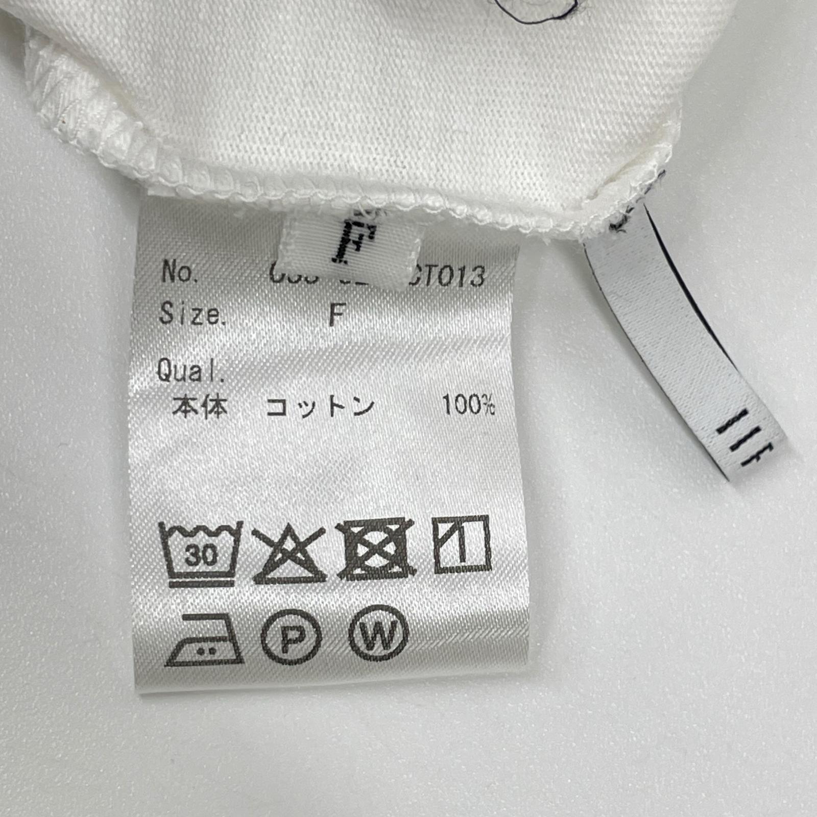 IIROT イロット ホワイト Pure Organic Cotton Blouse ボウタイショートスリーブブラウス トップス