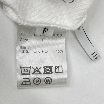 IIROT イロット ホワイト Pure Organic Cotton Blouse ボウタイショートスリーブブラウス トップス