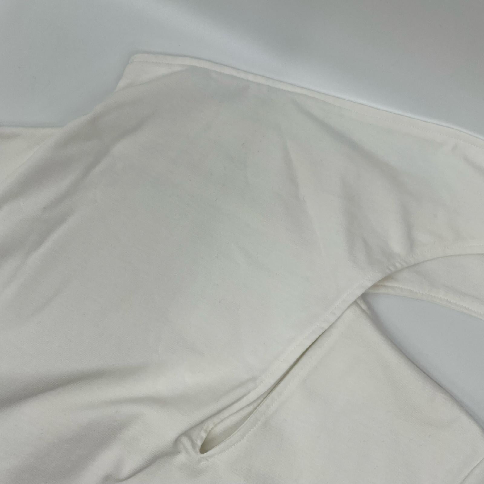 IIROT イロット ホワイト Pure Organic Cotton Blouse ボウタイショートスリーブブラウス トップス