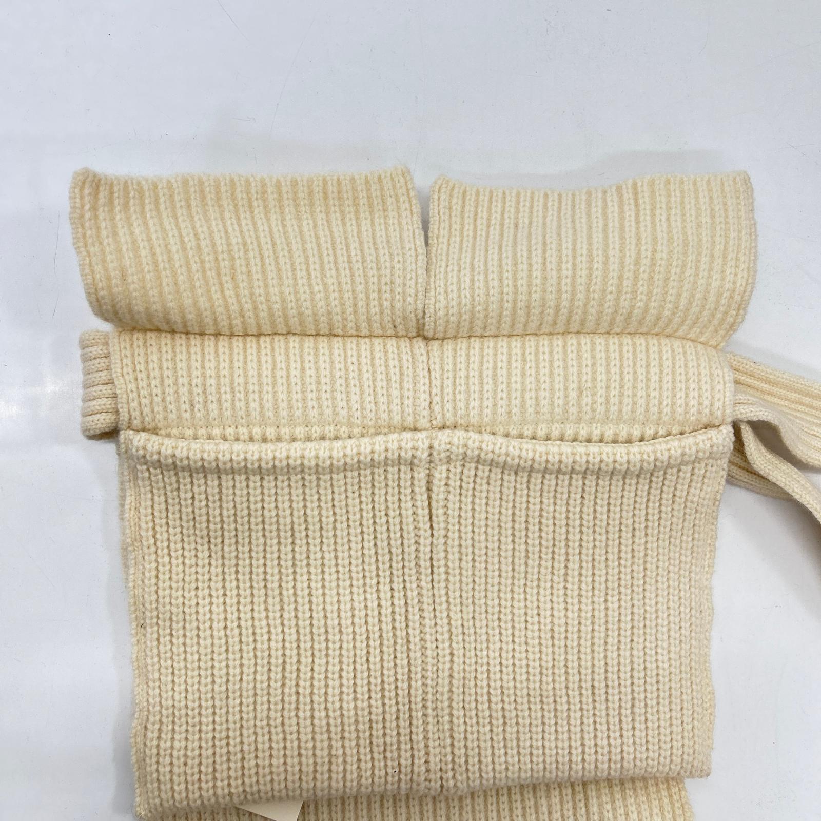 TAN タン TN18AW002 アイボリー ウール100 ラップエプロン ニットスカート スカート