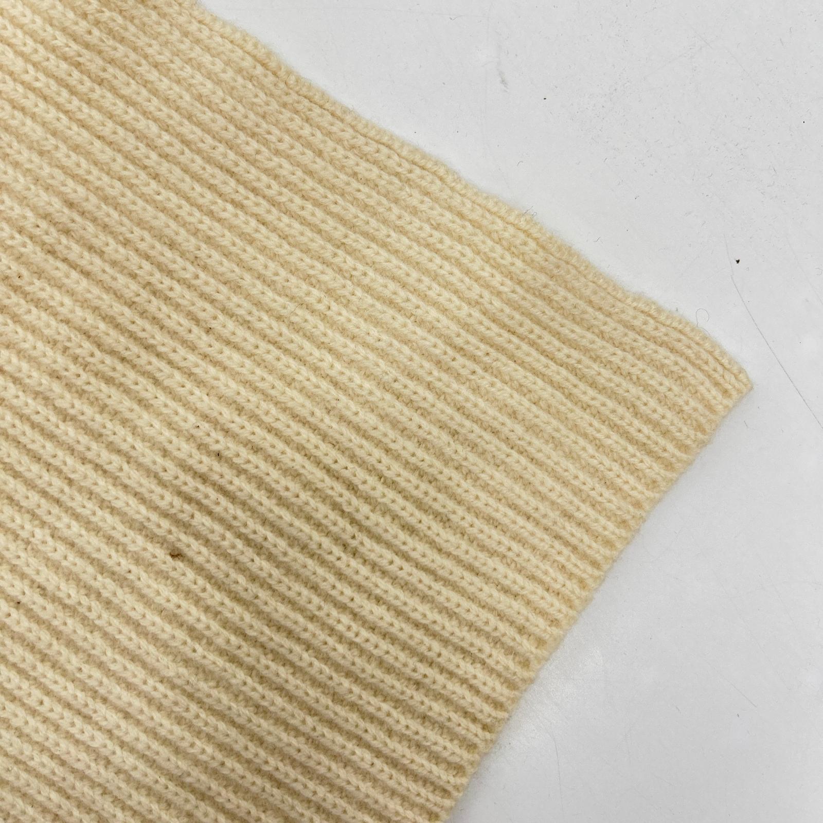 TAN タン TN18AW002 アイボリー ウール100 ラップエプロン ニットスカート スカート