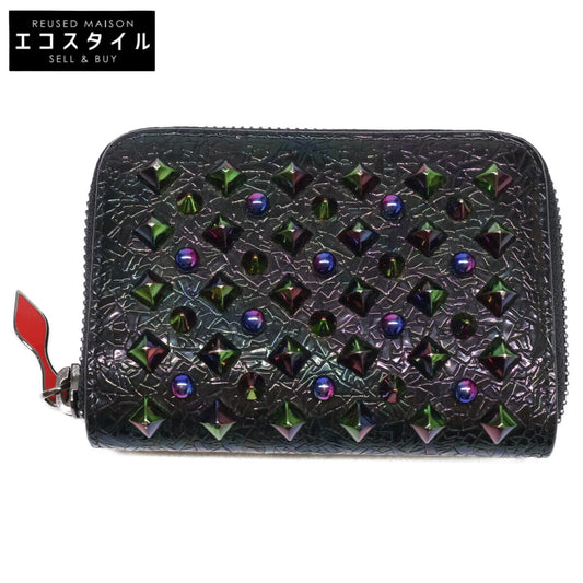 CHRISTIAN LOUBOUTIN Panettone Rockstuds Round-Zip Coin Purse