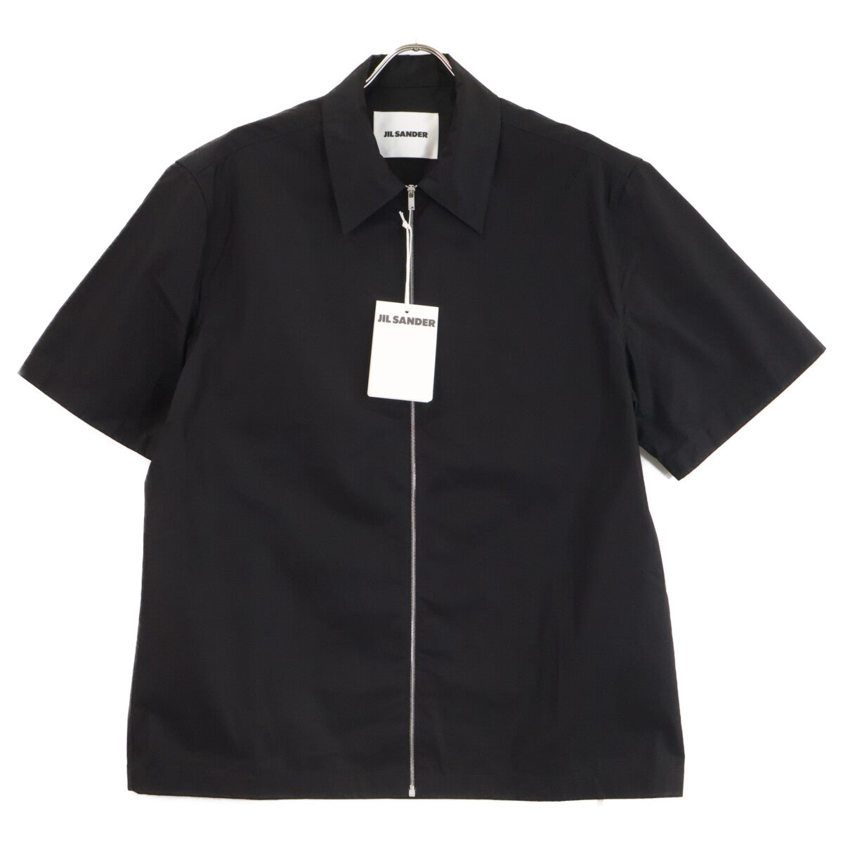 JILSANDER ジルサンダー 【新品同様/国内正規/26年製】J22DL0355 SHIRT コットン フロントジップ 半袖シャツ トップス
