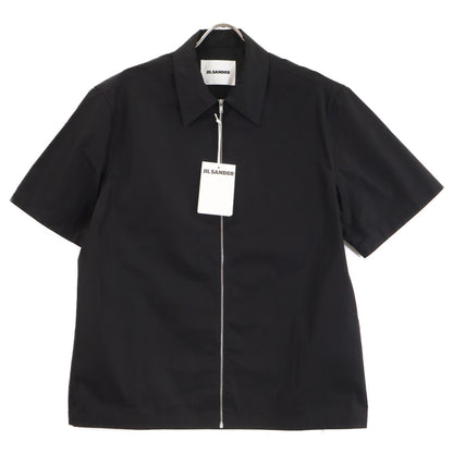 JILSANDER ジルサンダー 【新品同様/国内正規/26年製】J22DL0355 SHIRT コットン フロントジップ 半袖シャツ トップス