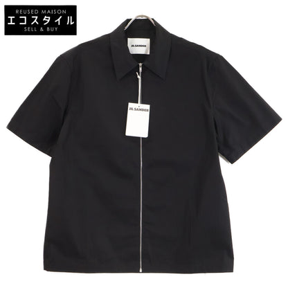 JILSANDER ジルサンダー 【新品同様/国内正規/26年製】J22DL0355 SHIRT コットン フロントジップ 半袖シャツ トップス