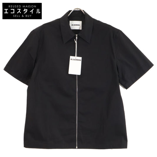 JILSANDER ジルサンダー 【新品同様/国内正規/26年製】J22DL0355 SHIRT コットン フロントジップ 半袖シャツ トップス