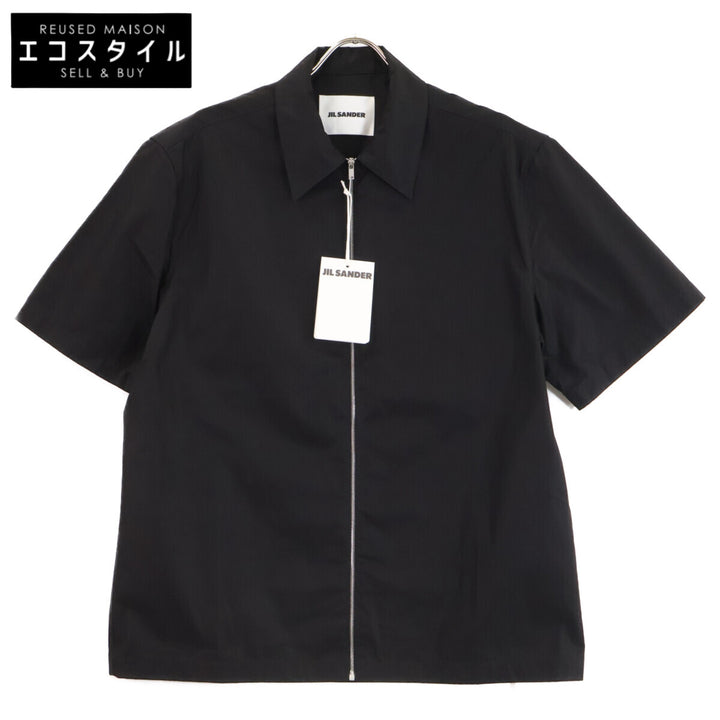 JILSANDER ジルサンダー 【新品同様/国内正規/26年製】J22DL0355 SHIRT コットン フロントジップ 半袖シャツ トップス