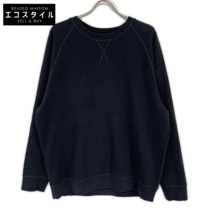 SUNSPEL for Ron Herman 4120900119 Black Cotton Loopback Raglan-Sleeve Sweatshirt Pullover Tops