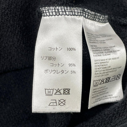 SUNSPEL for Ron Herman 4120900119 Black Cotton Loopback Raglan-Sleeve Sweatshirt Pullover Tops
