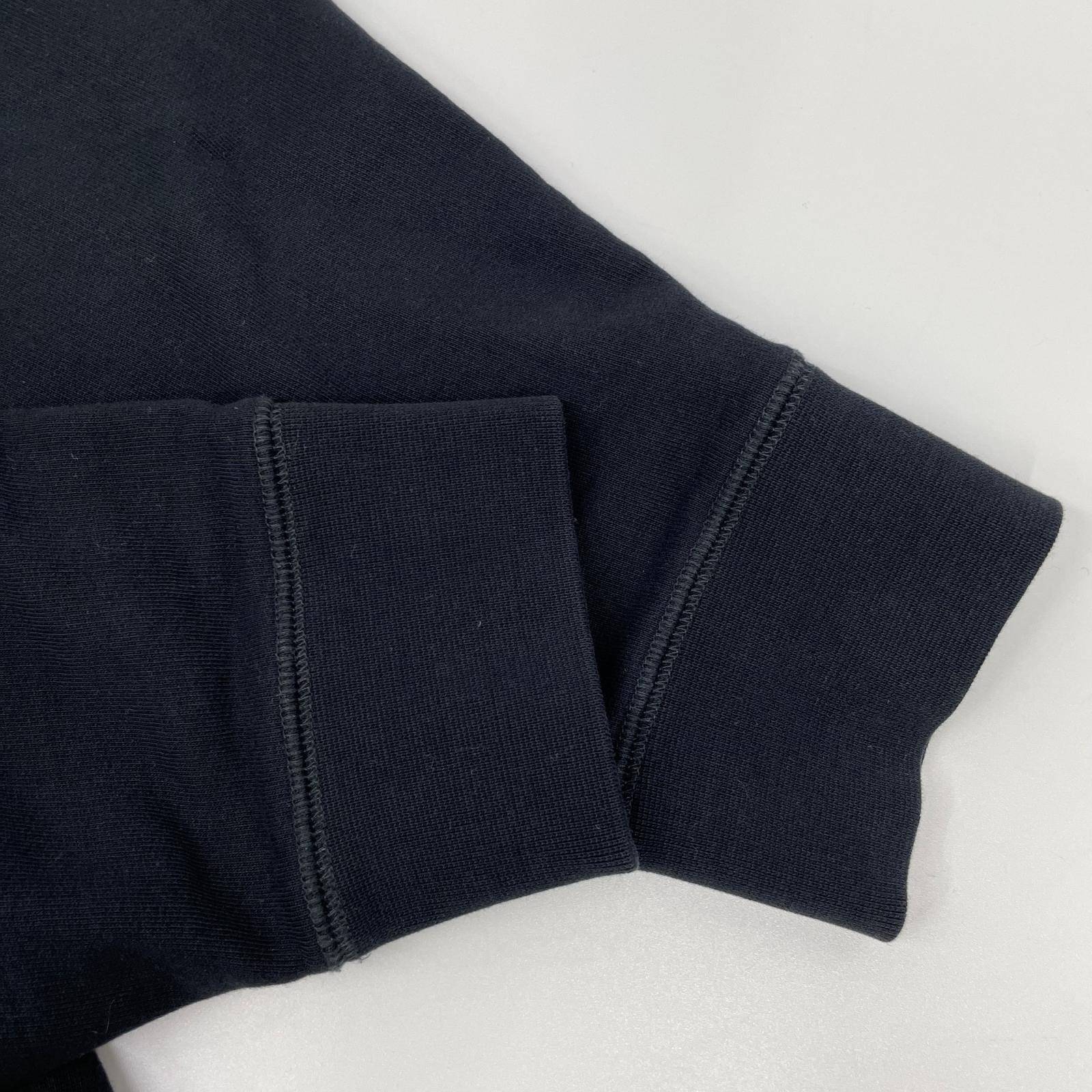 SUNSPEL for Ron Herman 4120900119 Black Cotton Loopback Raglan-Sleeve Sweatshirt Pullover Tops