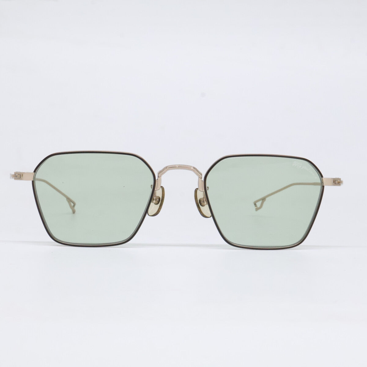 999.9 フォーナインズ 【美品】999.9 feelsun フォーナインズフィールサン F-20S 1 TITANIUM ヘキサゴンシェイプ サングラス