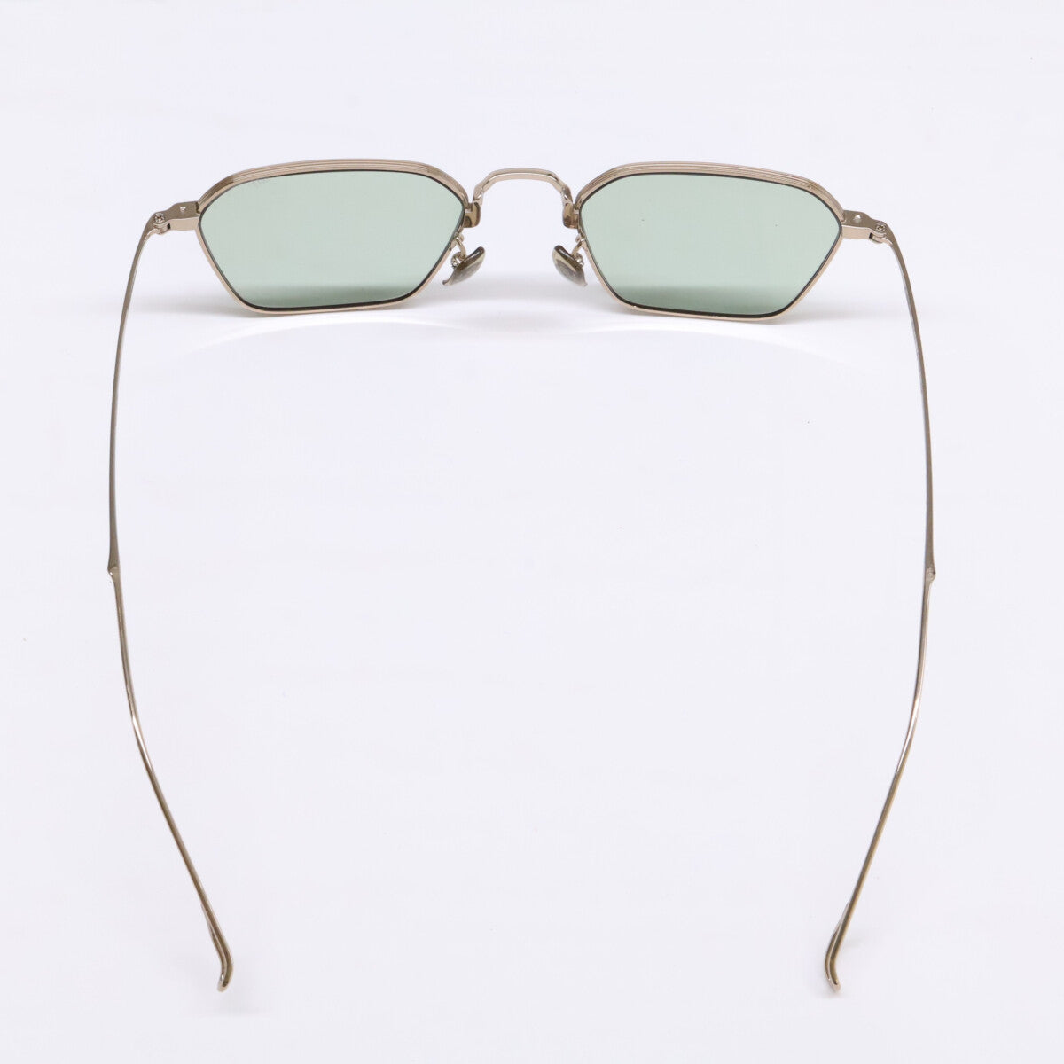 999.9 フォーナインズ 【美品】999.9 feelsun フォーナインズフィールサン F-20S 1 TITANIUM ヘキサゴンシェイプ サングラス