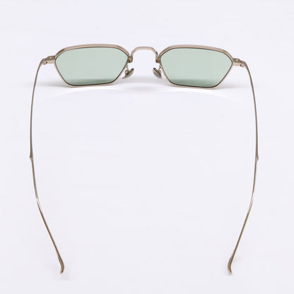 999.9 フォーナインズ 【美品】999.9 feelsun フォーナインズフィールサン F-20S 1 TITANIUM ヘキサゴンシェイプ サングラス