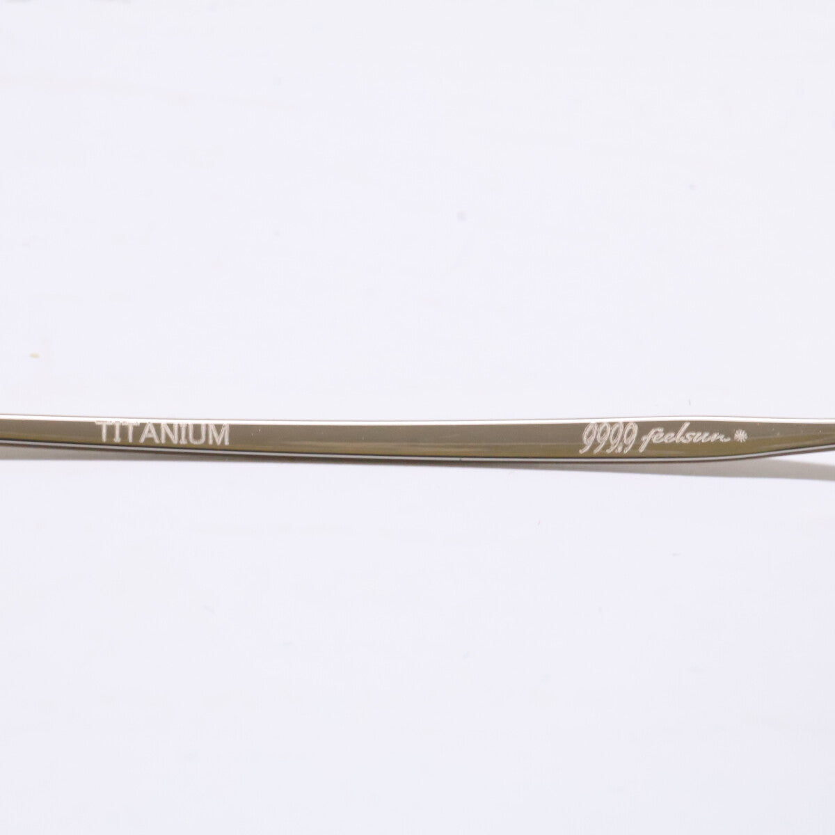 999.9 フォーナインズ 【美品】999.9 feelsun フォーナインズフィールサン F-20S 1 TITANIUM ヘキサゴンシェイプ サングラス