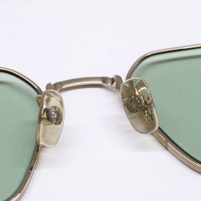 999.9 フォーナインズ 【美品】999.9 feelsun フォーナインズフィールサン F-20S 1 TITANIUM ヘキサゴンシェイプ サングラス