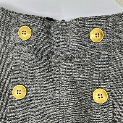 BLUE LABEL CRESTBRIDGE ブルーレーベルクレストブリッジ グレー レーヨン混 金釦 キュロットパンツ ボトムス