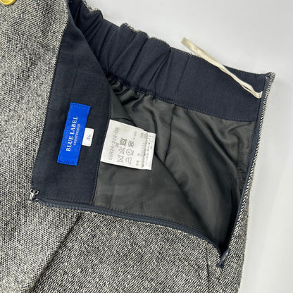 BLUE LABEL CRESTBRIDGE ブルーレーベルクレストブリッジ グレー レーヨン混 金釦 キュロットパンツ ボトムス