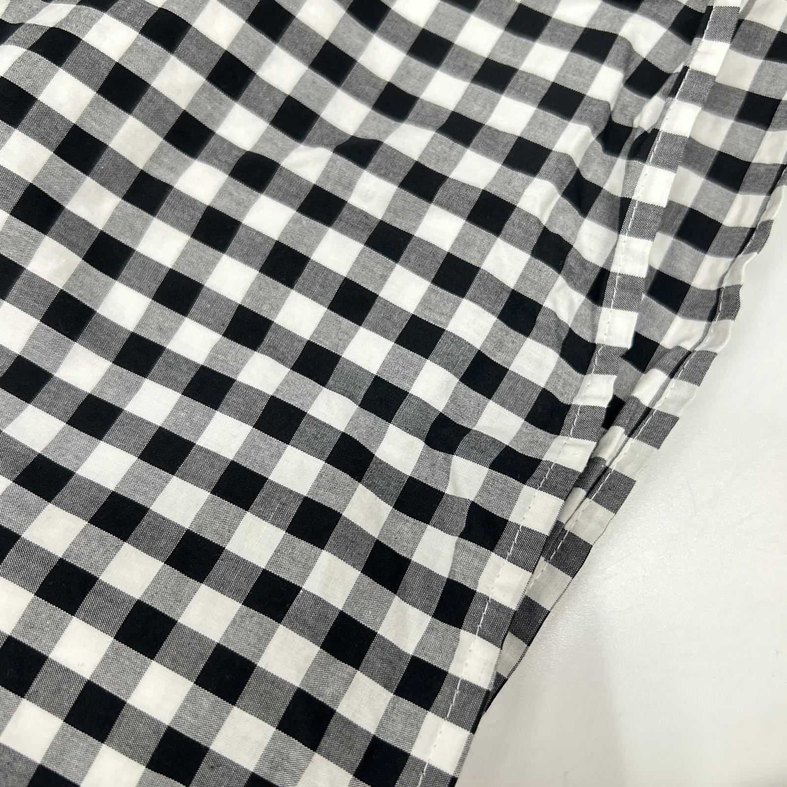 BLUE LABEL CRESTBRIDGE ブルーレーベルクレストブリッジ ブラック×ホワイト コットン ギンガムチェック シャツワンピース ワンピース