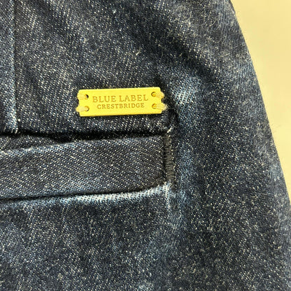 BLUE LABEL CRESTBRIDGE ブルーレーベルクレストブリッジ インディゴ コットン 金釦 サイドジップデニムパンツ ボトムス