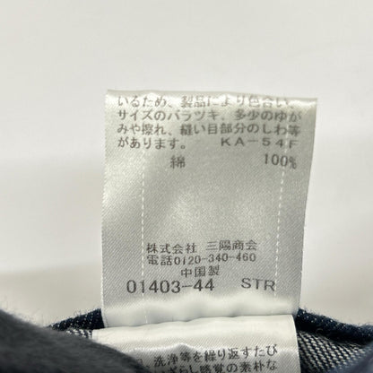 BLUE LABEL CRESTBRIDGE ブルーレーベルクレストブリッジ インディゴ コットン 金釦 サイドジップデニムパンツ ボトムス