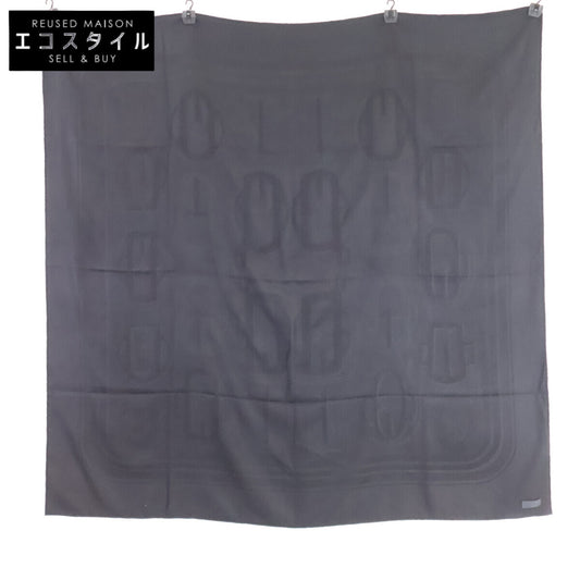 HERMES Hermès [excellent condition] BOUCLERIE MODERNE modern buckle cashmere/silk Carré 115 scarf