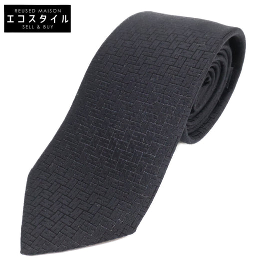 HERMES エルメス 【美品】ファソネ H 24 H織りタイ 8cm ネクタイ