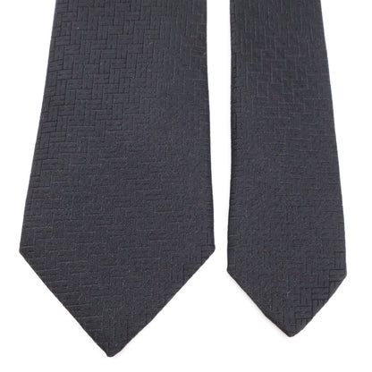 HERMES [Excellent Condition] Faconne H 24 H-Weave Tie 8cm Necktie