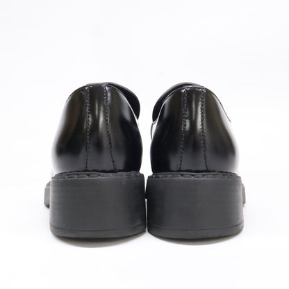 PRADA プラダ 【美品】1D246M トライアングルロゴプレート チョコレート ブラッシュドレザー ローファー シューズ