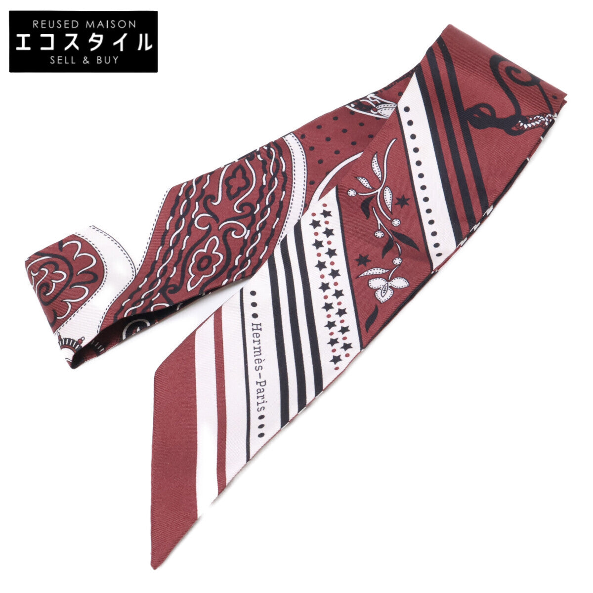HERMES エルメス 【新品同様】H064217S 06 Festival des Amazones アマゾンの祭典・バンダナ シルク ツイリー スカーフ