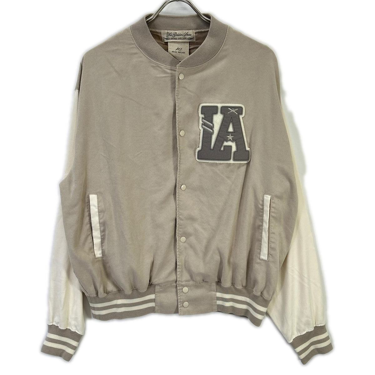 REMI RELIEF レミレリーフ L'Appartement別注 グレー ストーンウォッシャブル SUEDE LIKE STADIUM JAMPER トップス