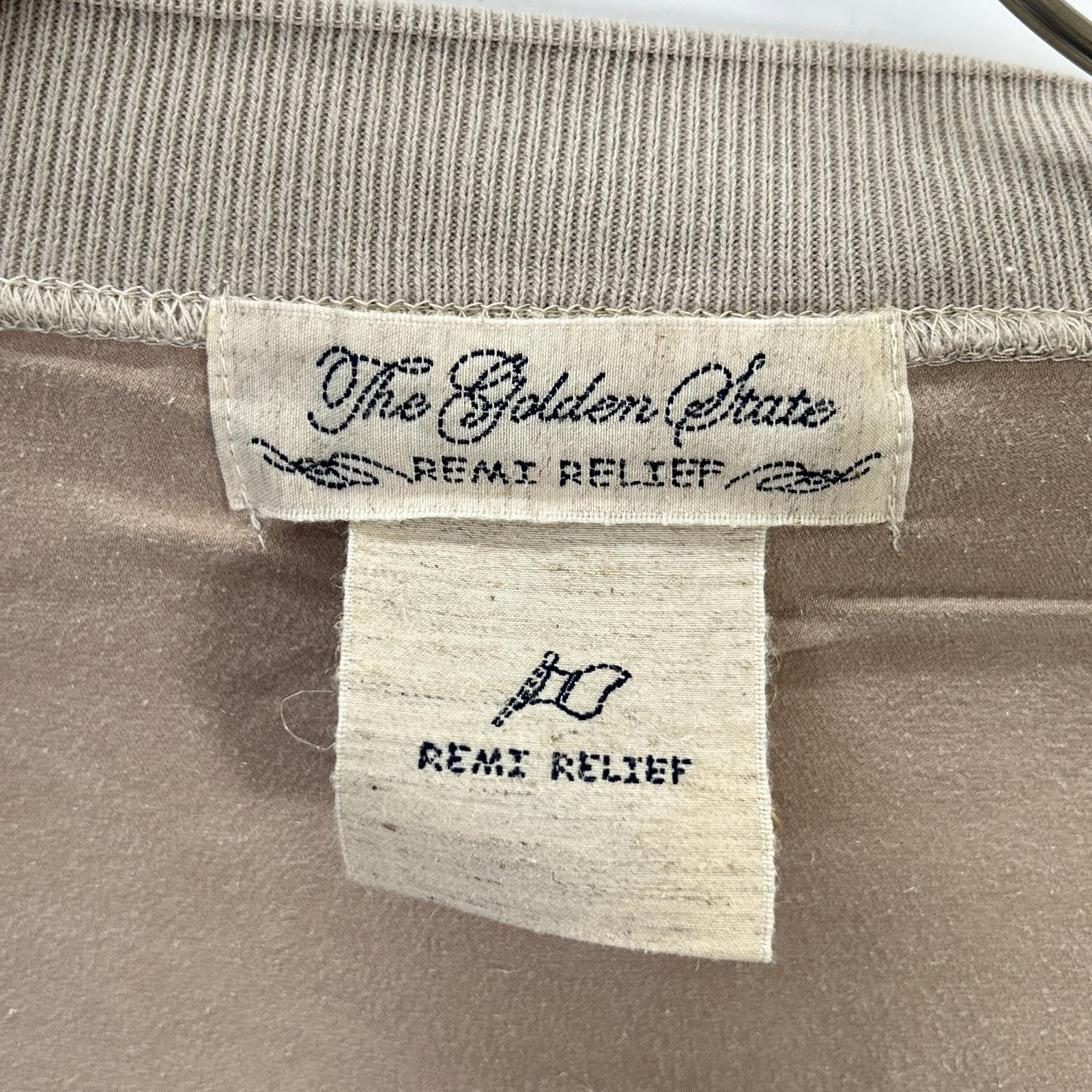 REMI RELIEF レミレリーフ L'Appartement別注 グレー ストーンウォッシャブル SUEDE LIKE STADIUM JAMPER トップス