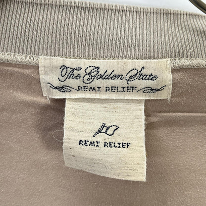 REMI RELIEF レミレリーフ L'Appartement別注 グレー ストーンウォッシャブル SUEDE LIKE STADIUM JAMPER トップス