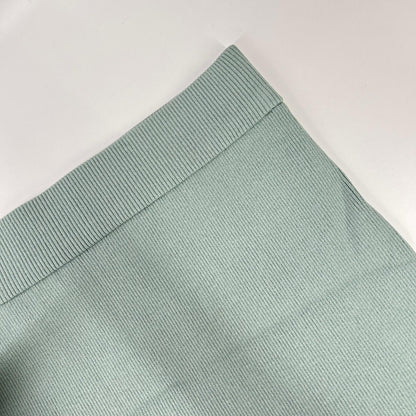MUSE ミューズ 26SS 26-060-500-4010 DINER RIB グリーン レーヨン混 フロントスリット リブニットタイトロングスカート スカート
